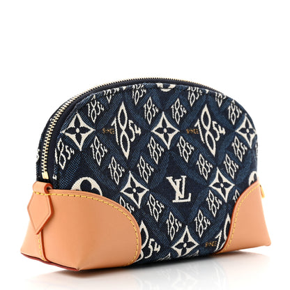 Louis Vuitton Jacquard Since 1854 Cosmetic Pouch PM Blue 3 of 6