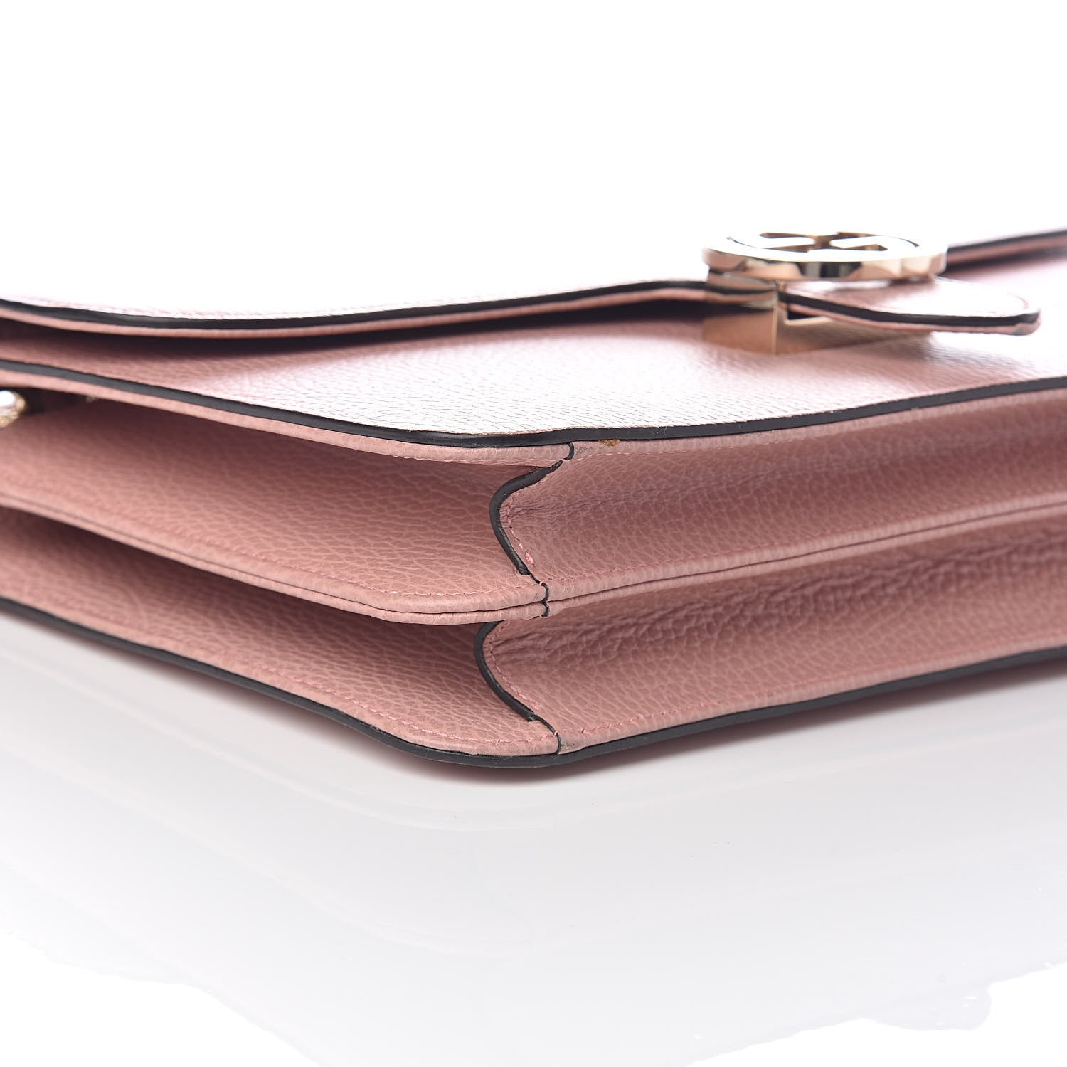 Gucci Dollar Calfskin Interlocking G Shoulder Bag Soft Pink 8 of 9