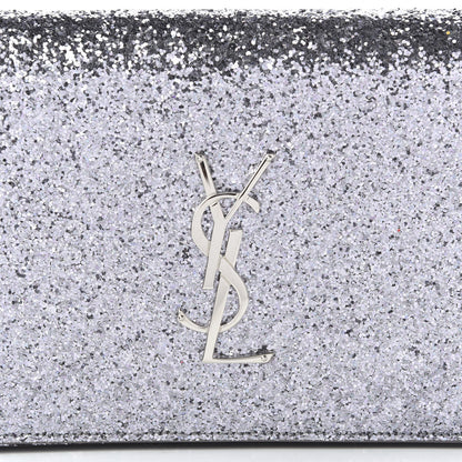 Saint Laurent Glitter Classic Kate Monogram Clutch Sunset Grey 9 of 9