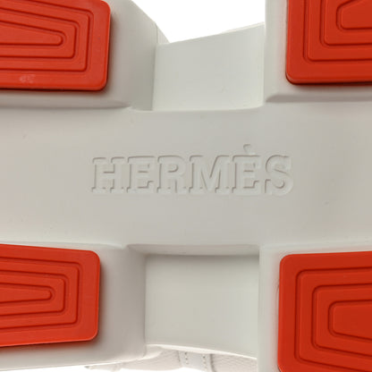 Hermes Mesh Calfskin Womens Giga Sneakers 39 White 7 of 10