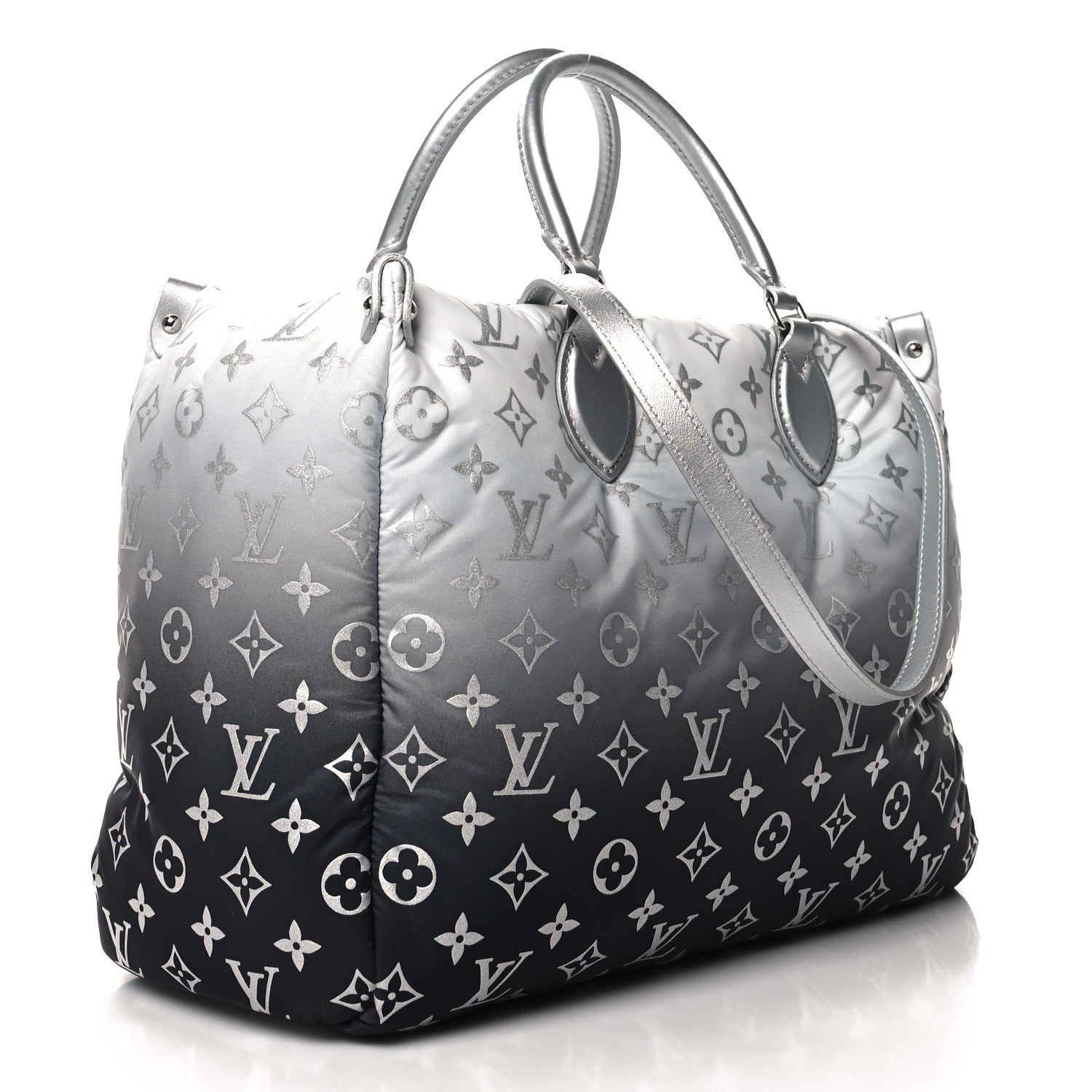 Louis Vuitton Nylon Monogram Gradient LV Snow Onthego MM Frost 3 of 9