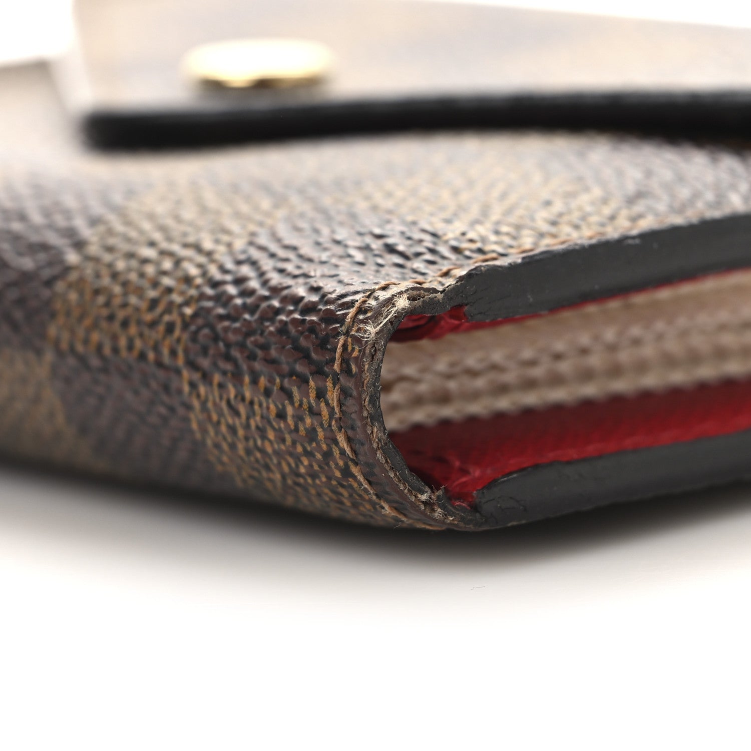 Louis Vuitton Damier Ebene Victorine Wallet Cherry 8 of 12