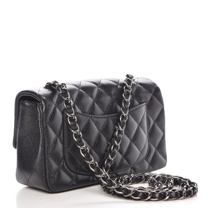 Chanel Caviar Quilted Mini Rectangular Flap Black 3 of 9