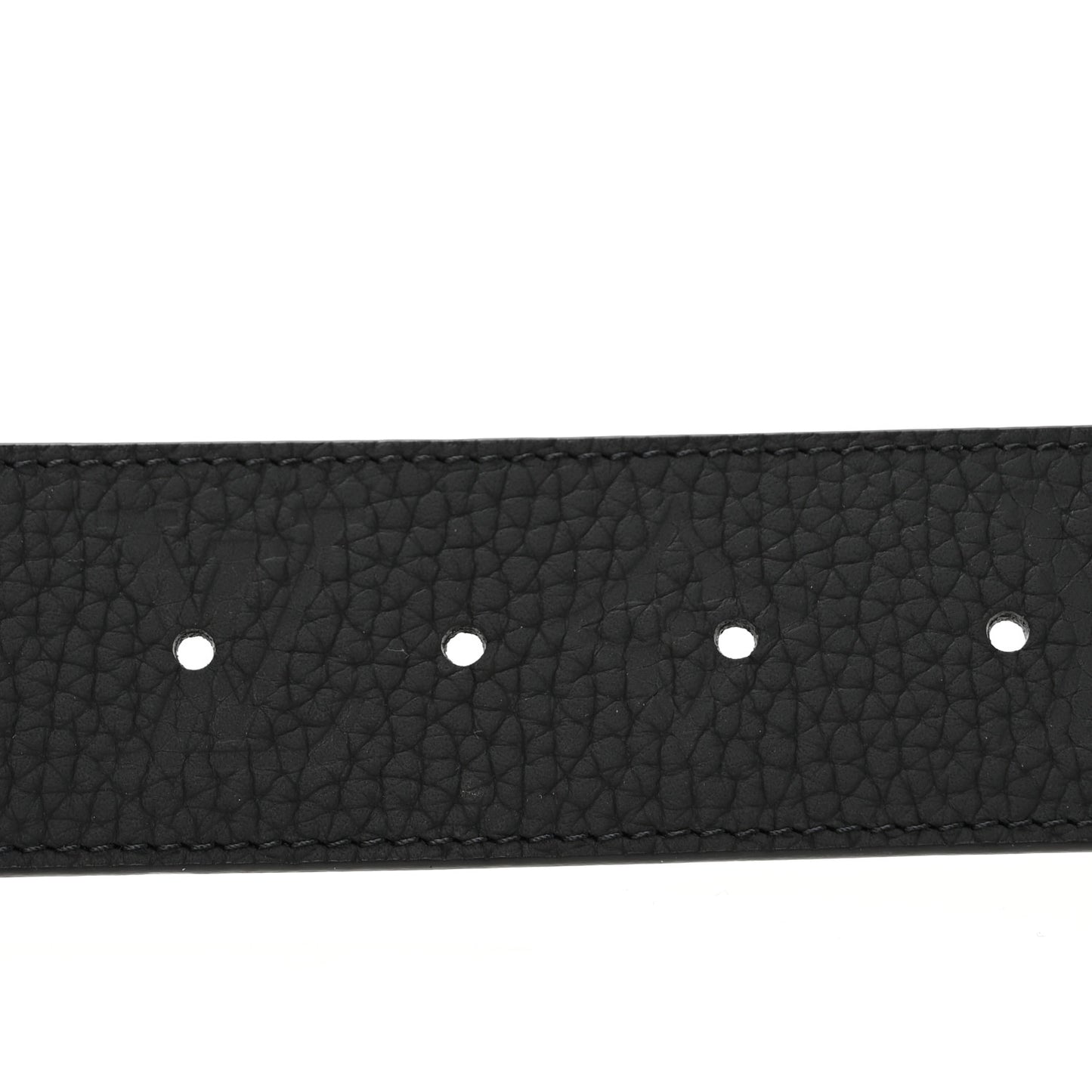Taurillon Calfskin 40mm LV Initiales Reversible Belt 110 44 Black