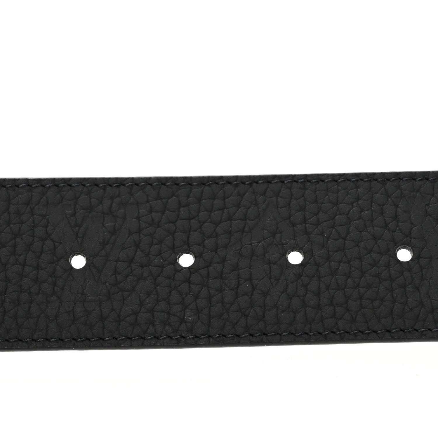 Louis Vuitton Taurillon Calfskin 40mm LV Initiales Reversible Belt 110 44 Black 3 of 7