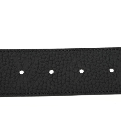 Louis Vuitton Taurillon Calfskin 40mm LV Initiales Reversible Belt 110 44 Black 3 of 7