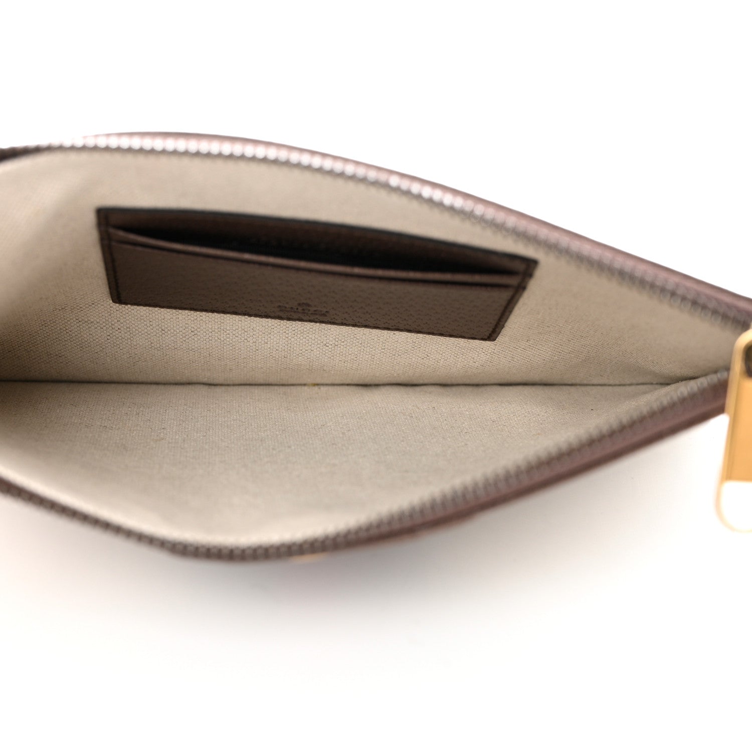 Gucci GG Supreme Monogram Web Ophidia Wristlet Pouch Brown 5 of 7