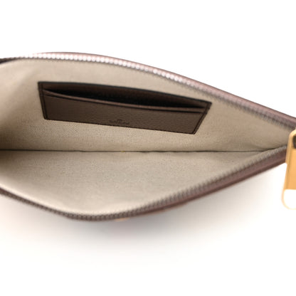 Gucci GG Supreme Monogram Web Ophidia Wristlet Pouch Brown 5 of 7