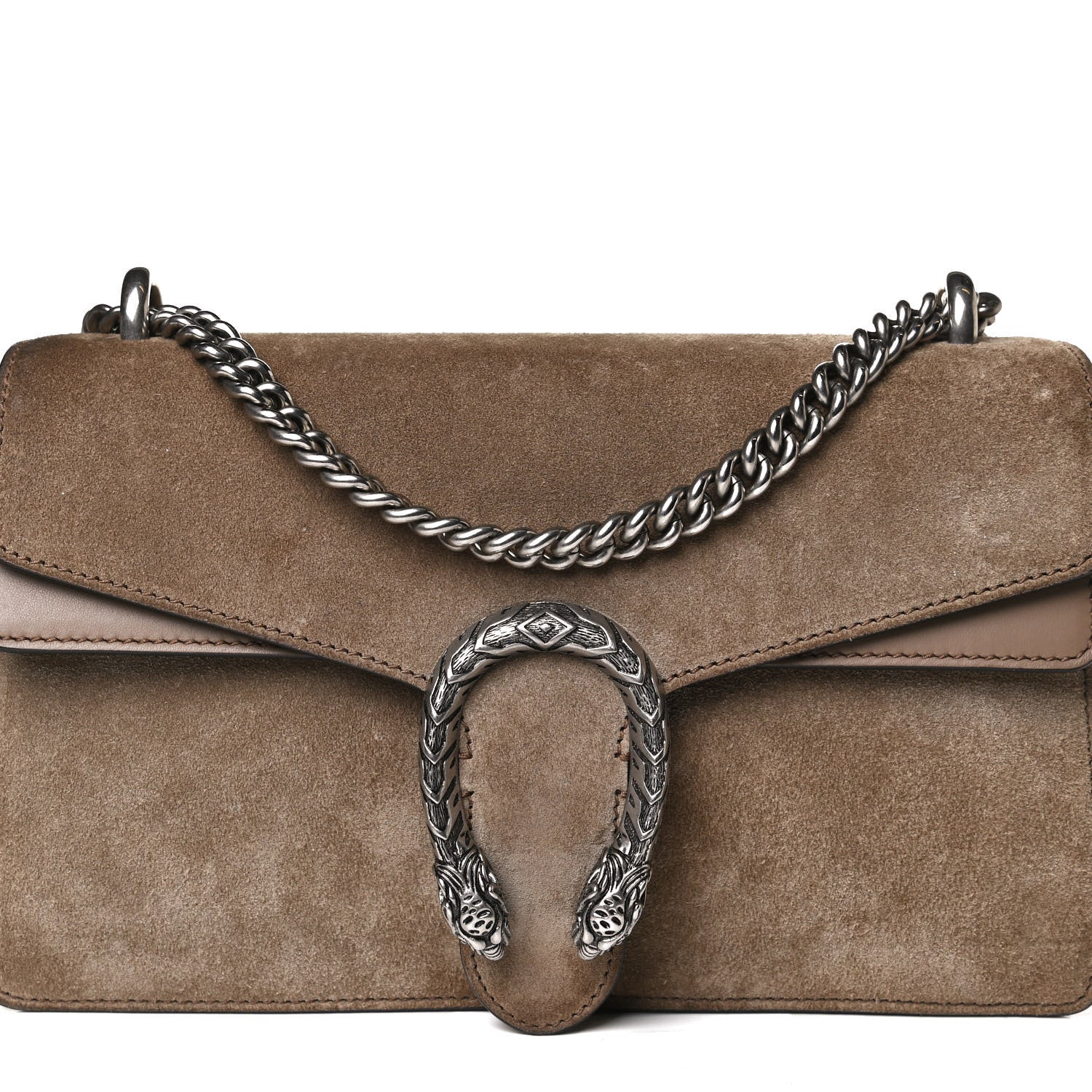 Gucci Suede Small Dionysus Shoulder Bag Taupe 5 of 17