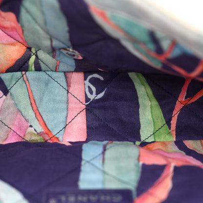 Chanel Canvas Quilted Jungle Jeans Flap White Multicolor 5 of 13