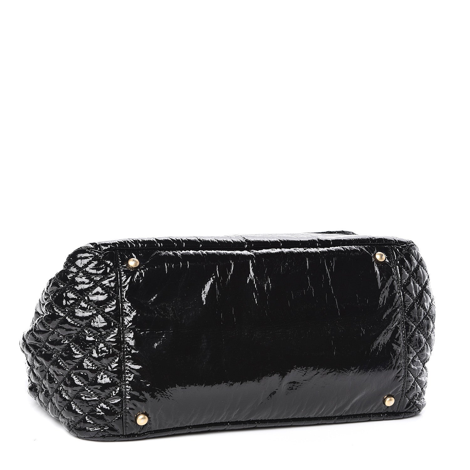 Chanel Vinyl XL Rock and Chain Flap Black 4 of 11