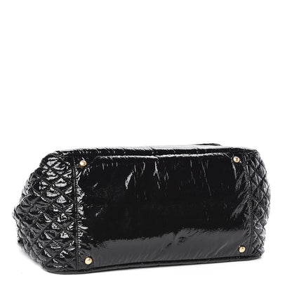 Chanel Vinyl XL Rock and Chain Flap Black 4 of 11