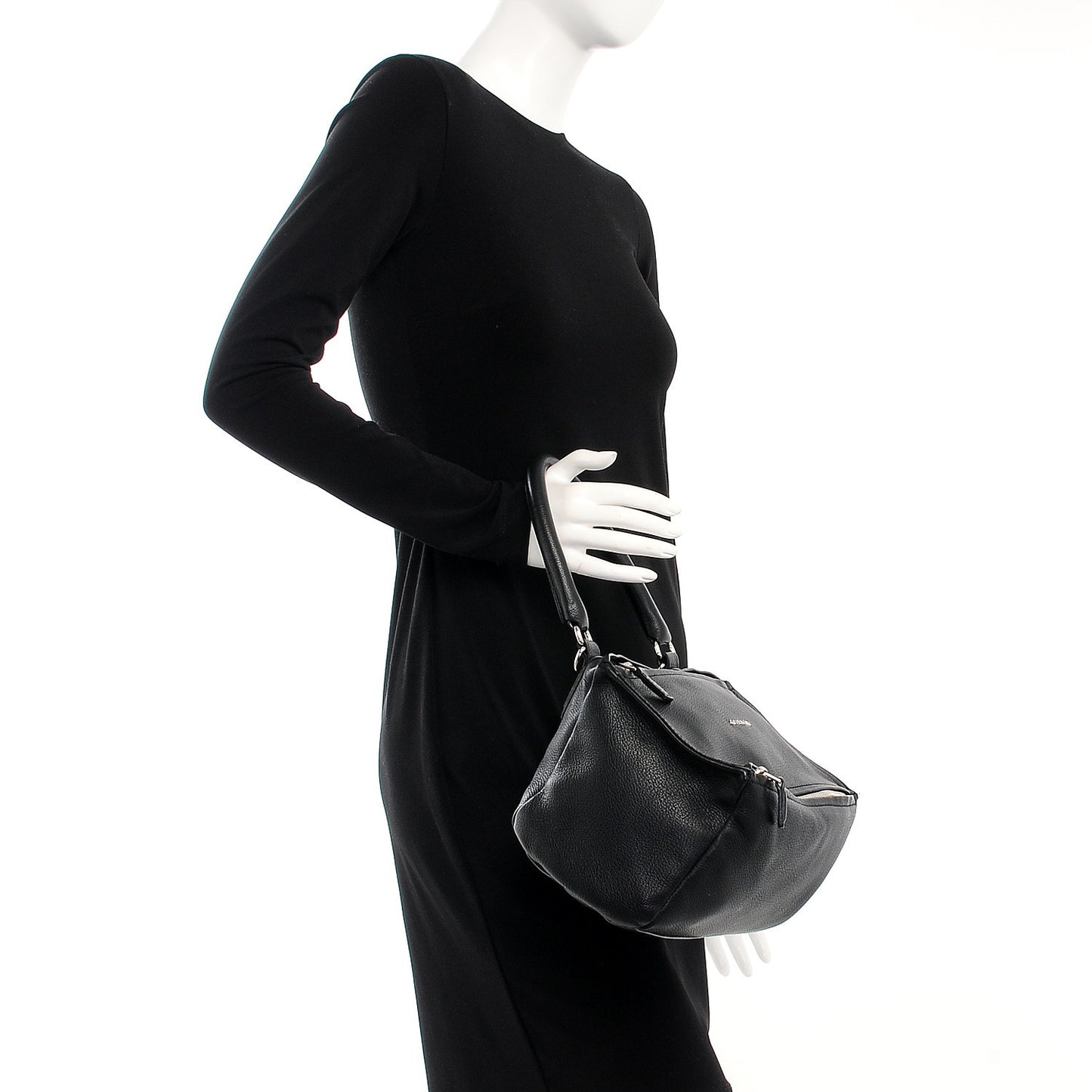 Sugar Goatskin Small Pandora Black