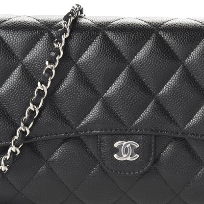 Chanel Caviar Quilted Wallet on Removable Chain Black 11 of 12