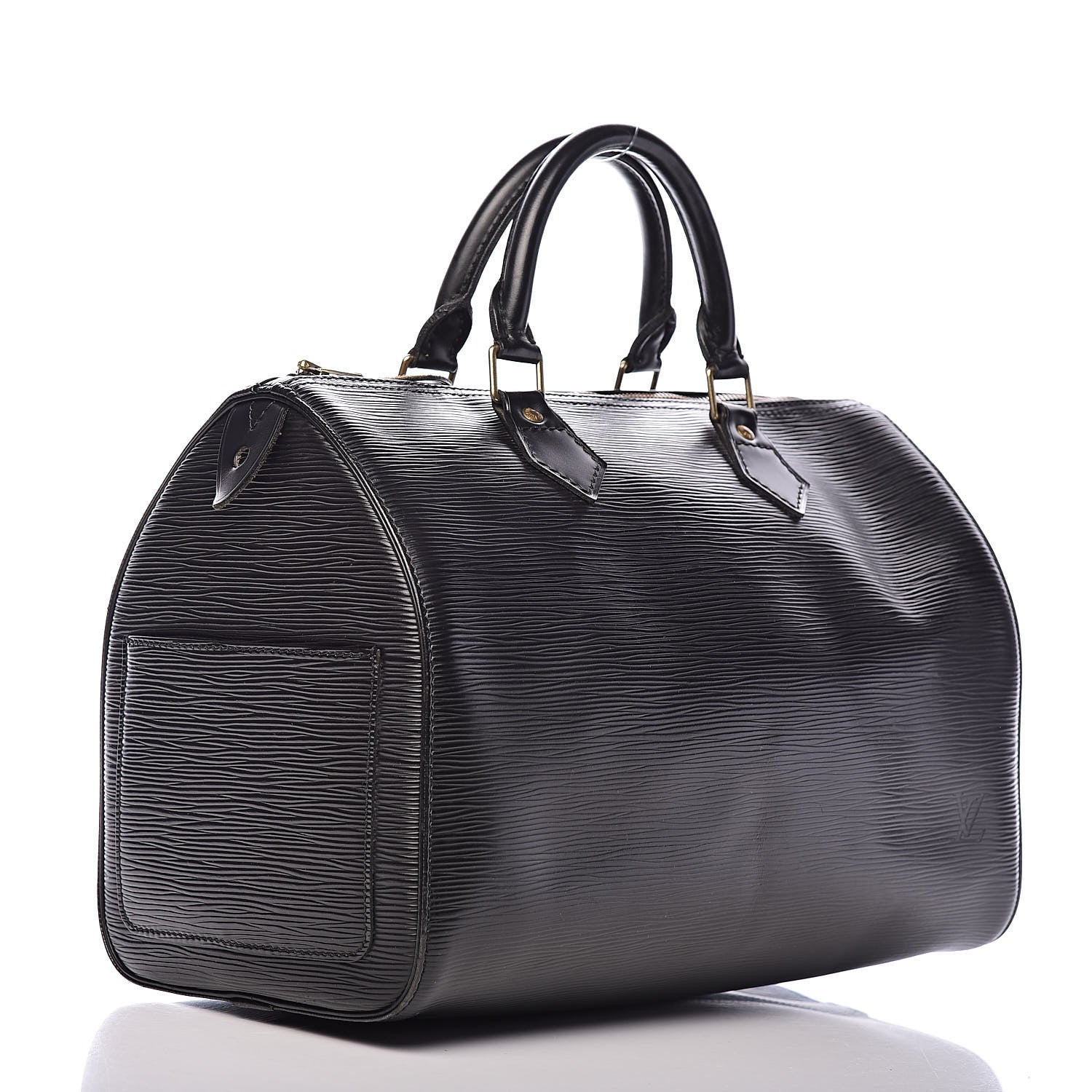 Louis Vuitton Epi Speedy 30 Black 3 of 13
