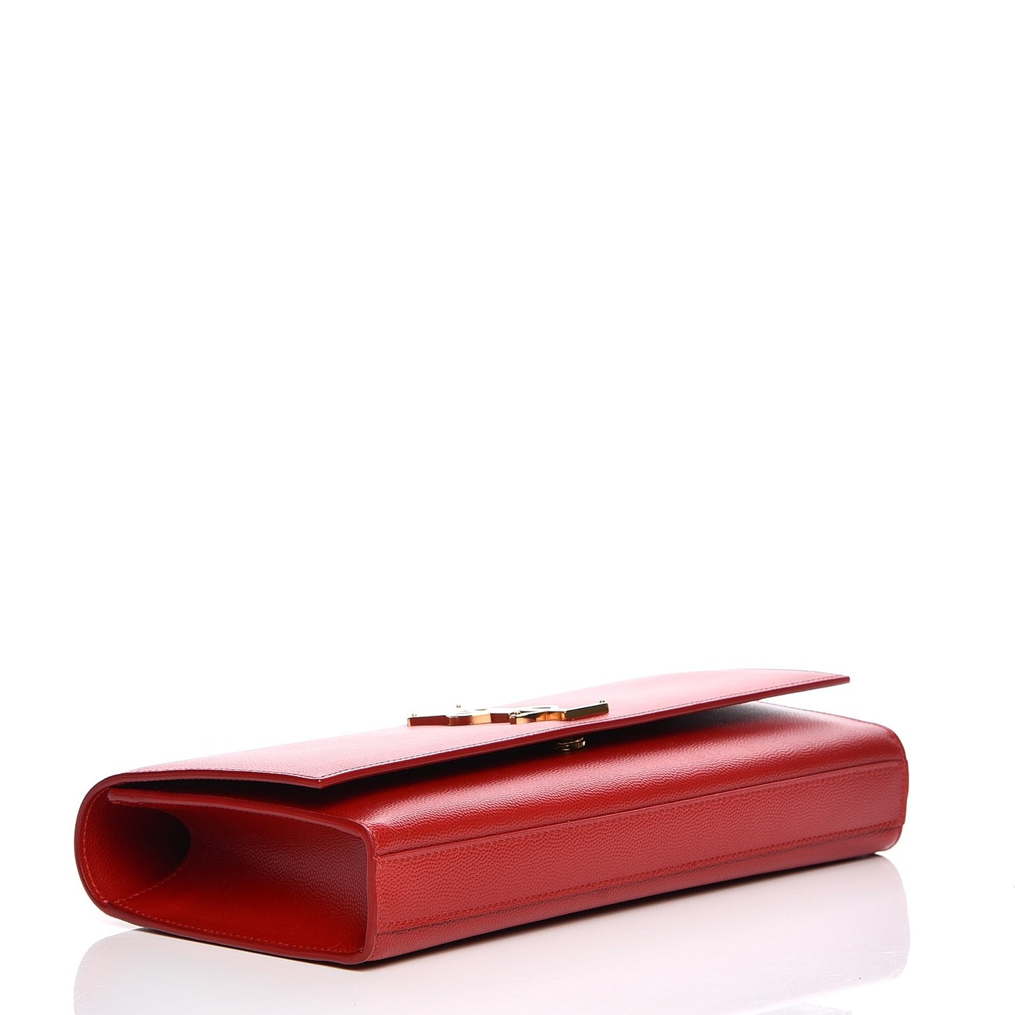 Grain De Poudre Classic Monogram Clutch Red