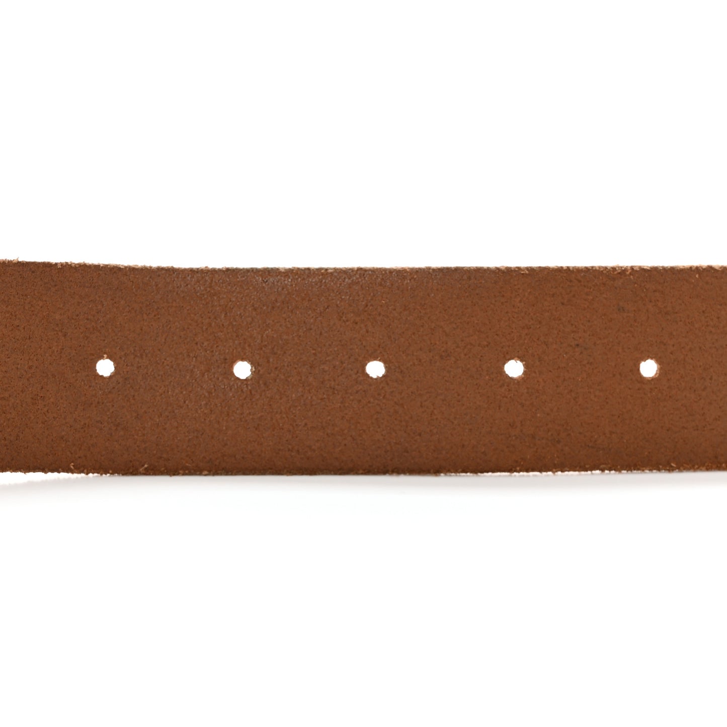 Calfskin Brass Feline Buckle Belt 80 32 Toscano