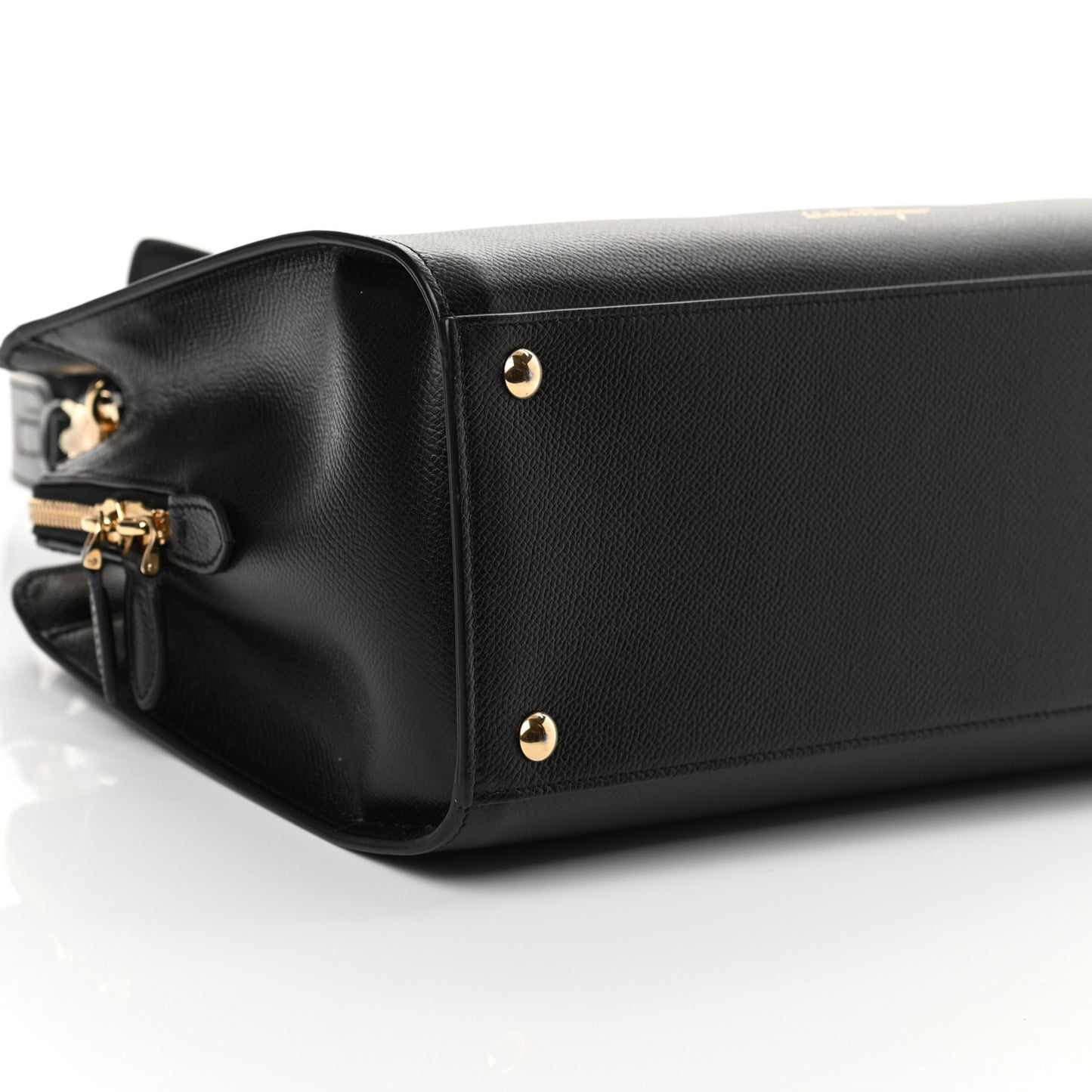 Hammered Calfskin Today Satchel Black