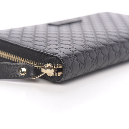 Gucci Microguccissima Zip Around Wallet Black 9 of 15