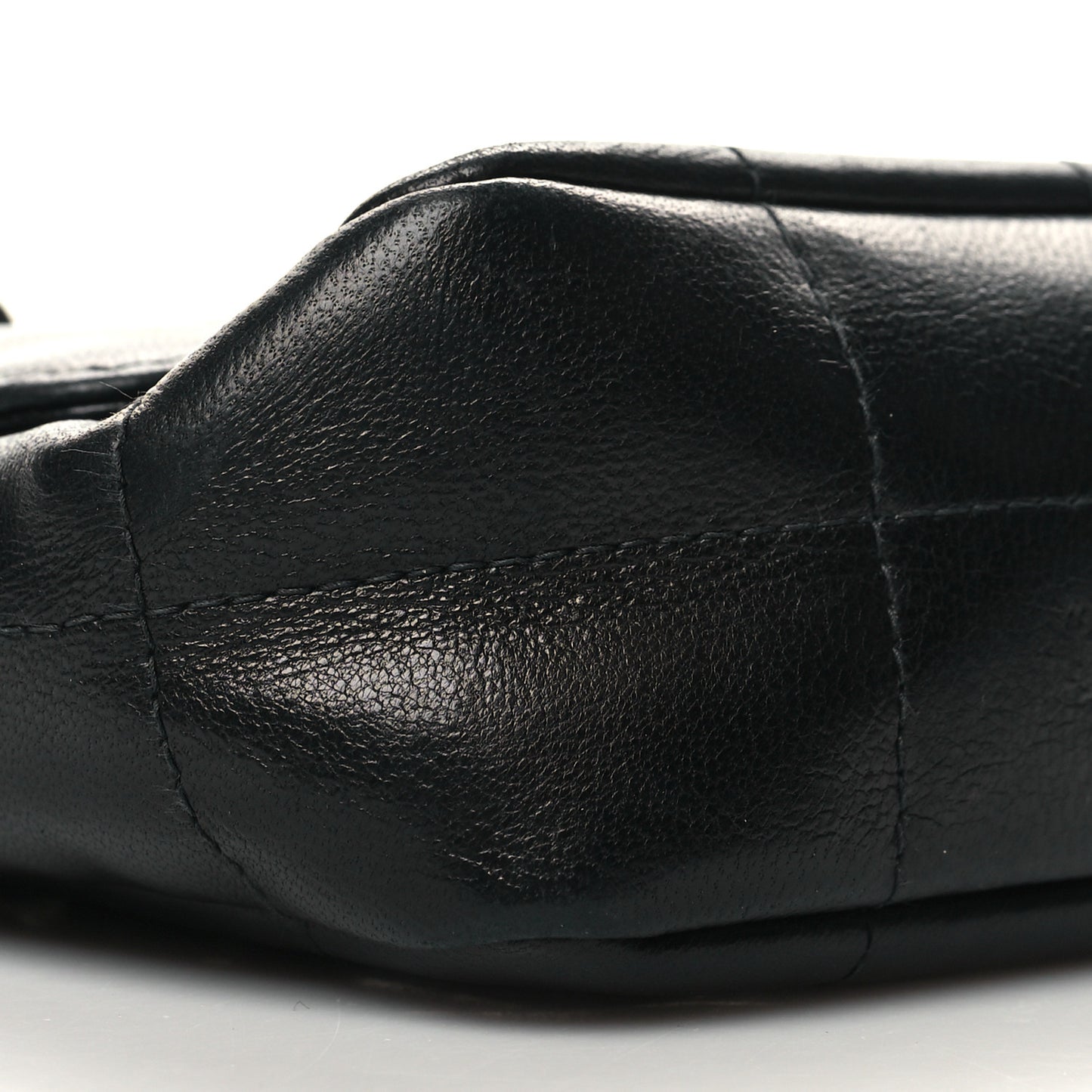 Lambskin Quilted Mini Chocolate Bar Camellia Flap Black