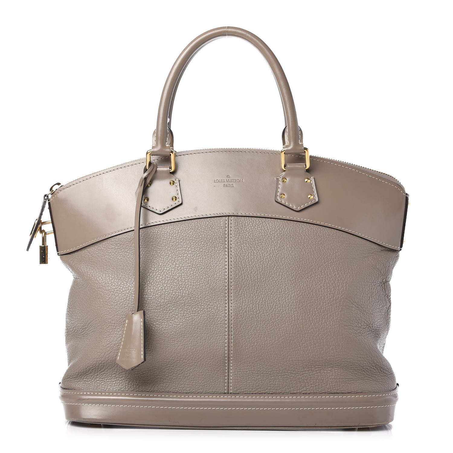 Louis Vuitton Suhali Lockit MM Greige 2 of 21