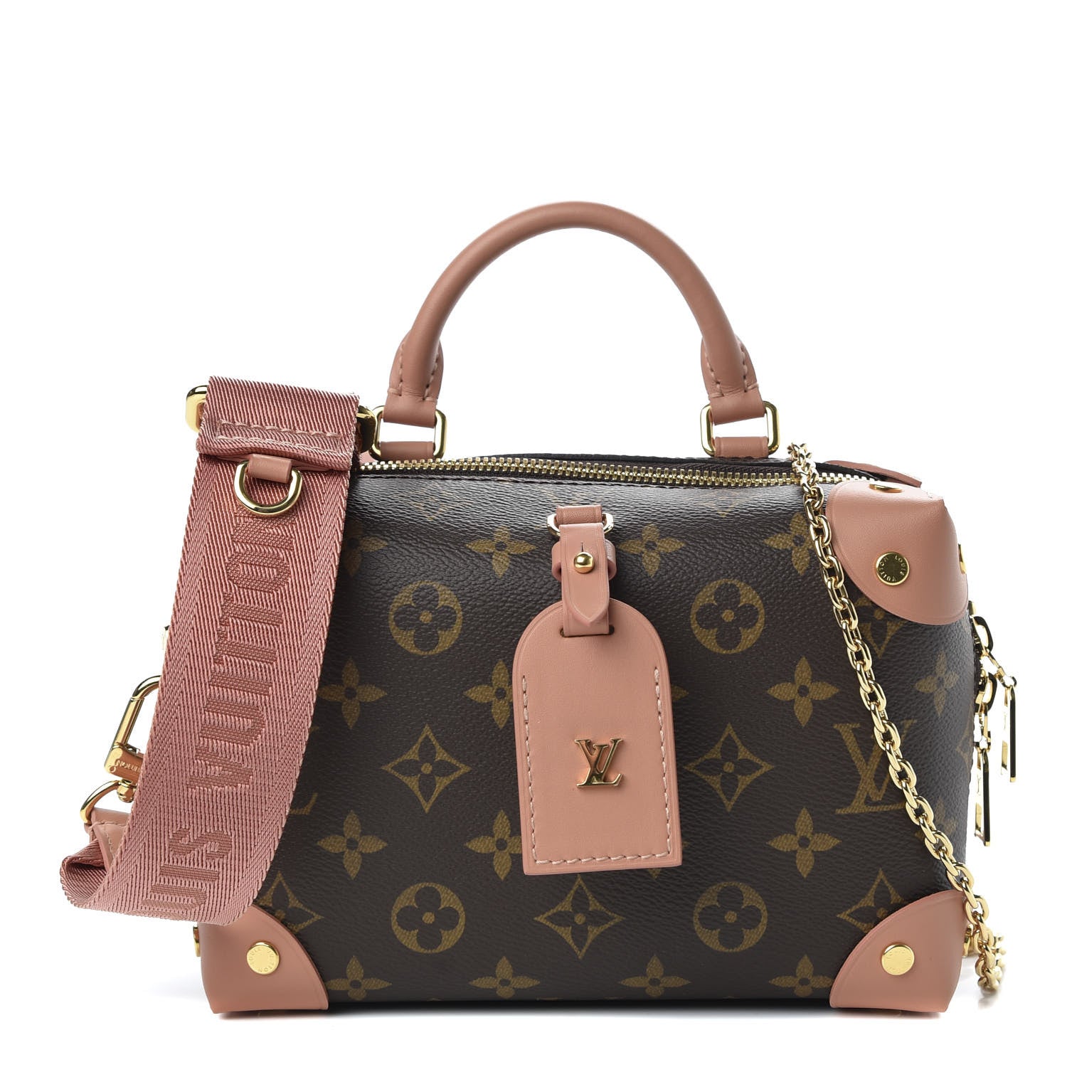 Louis Vuitton Monogram Petite Malle Souple Peach 1 of 9