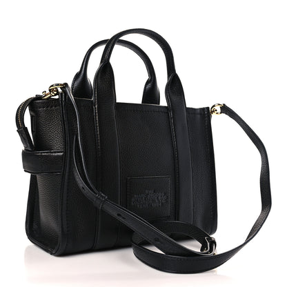 Marc Jacobs Grained Calfskin Small The Tote Bag Black 3 of 8