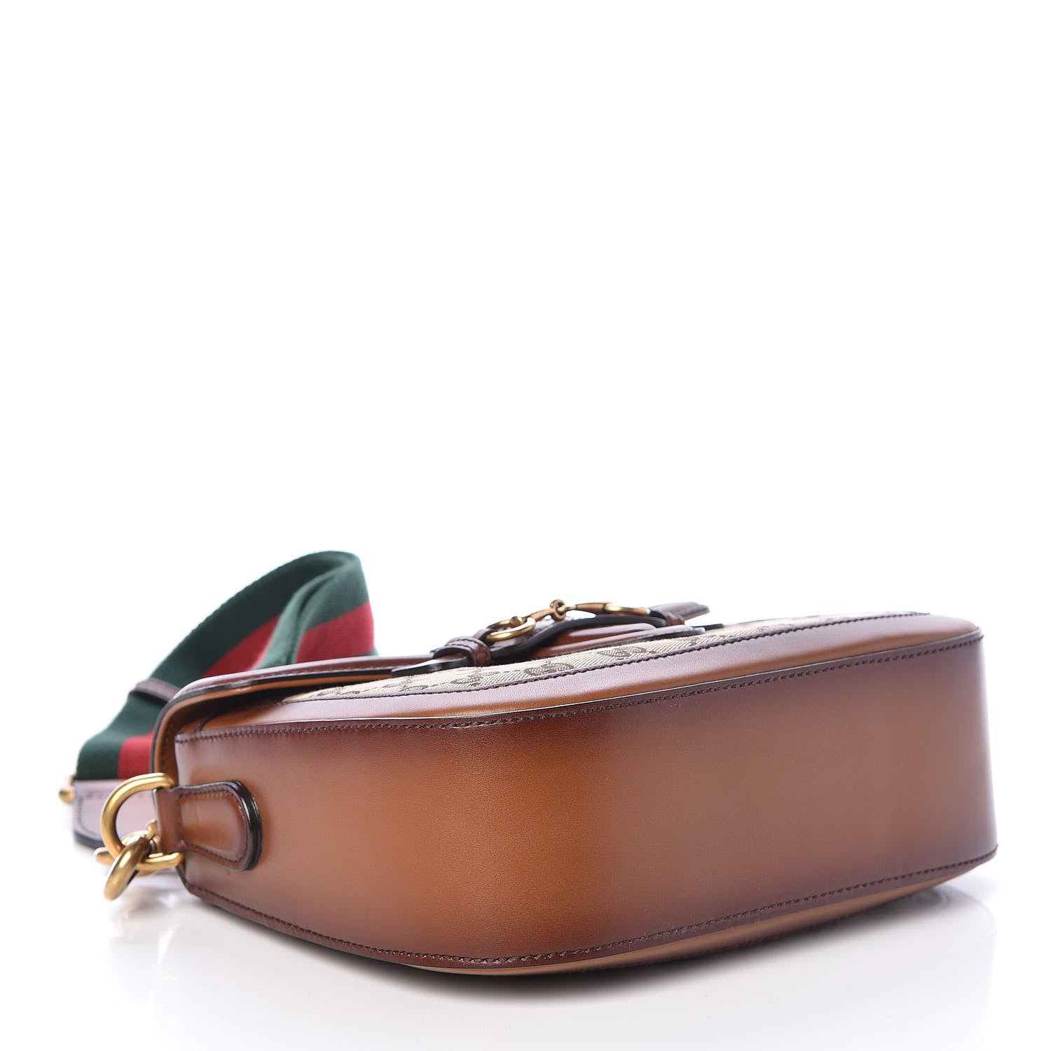 Gucci Monogram Medium Lady Web Shoulder Bag Beige Cuir 4 of 9