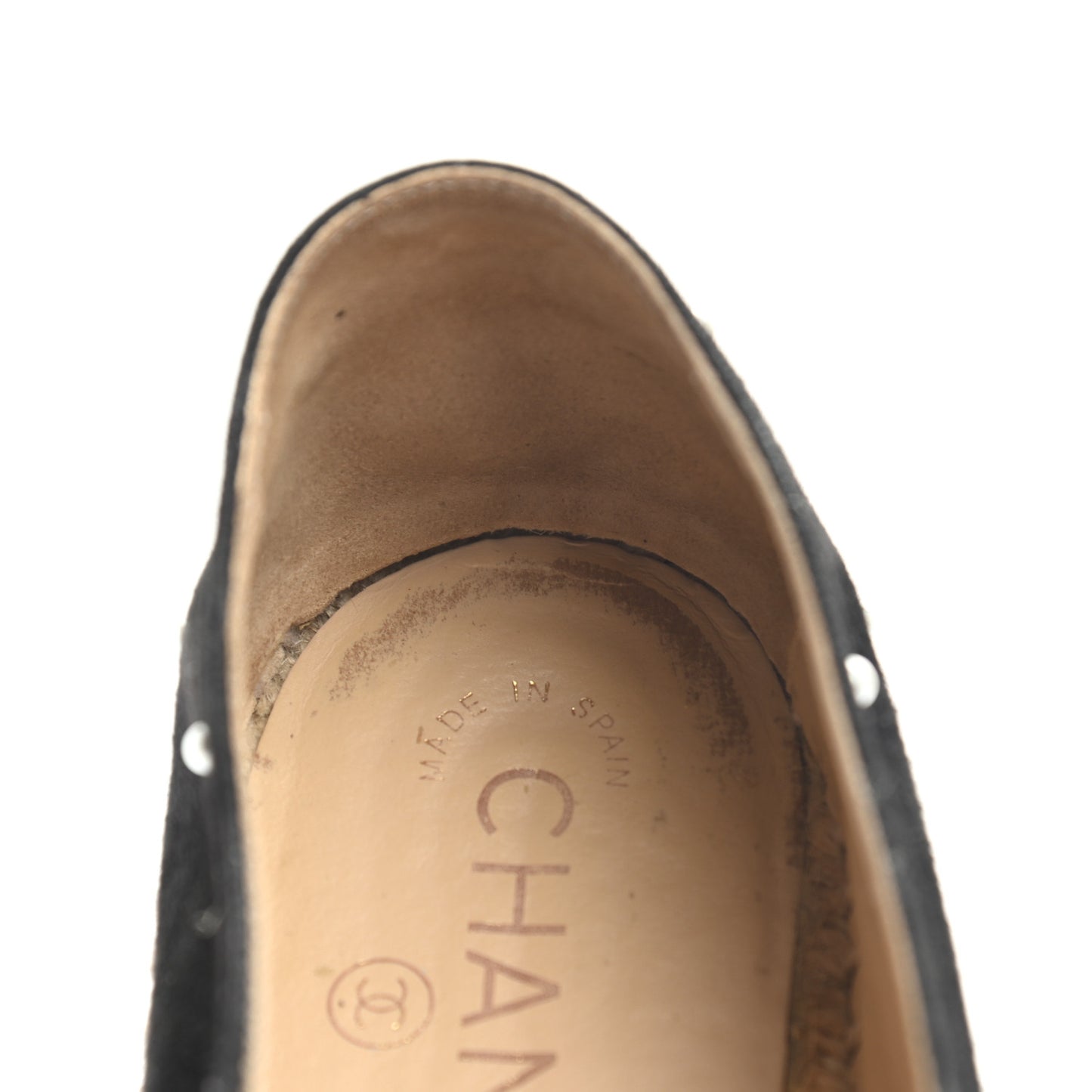 Suede Pearl CC Espadrilles 40 Black