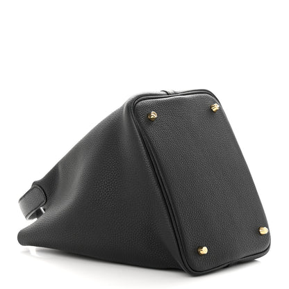 Hermes Taurillon Clemence Picotin Lock 22 MM Black 4 of 11