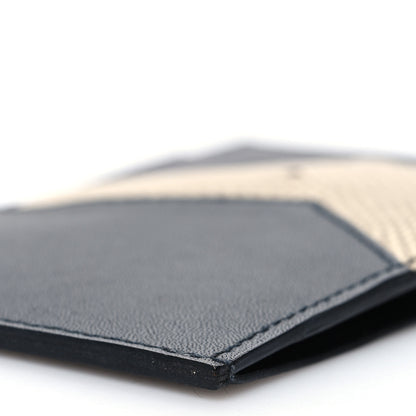 Hermes Polished Lizard Evercolor Sombrero II Les Petits Chevaux Card Holder Black Ficelle 10 of 10
