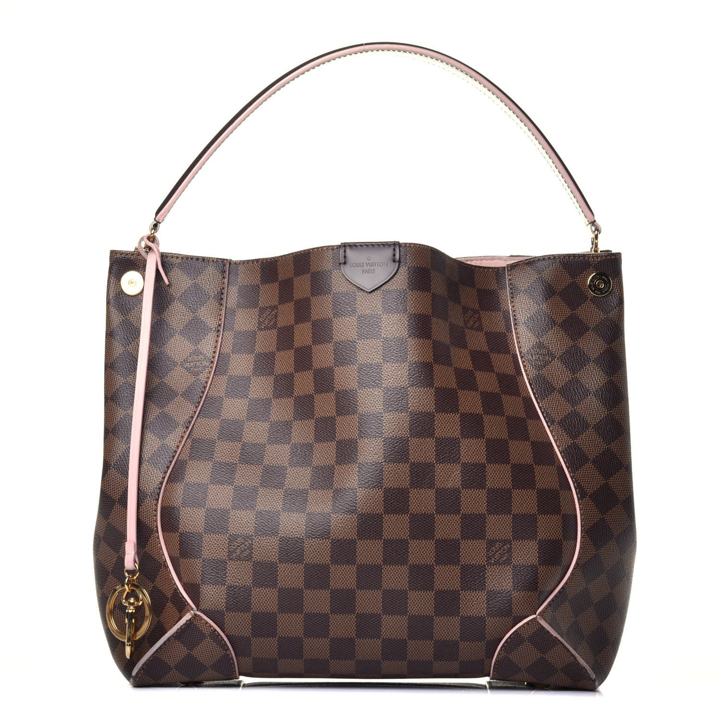 Damier Ebene Caissa Hobo Rose Ballerine