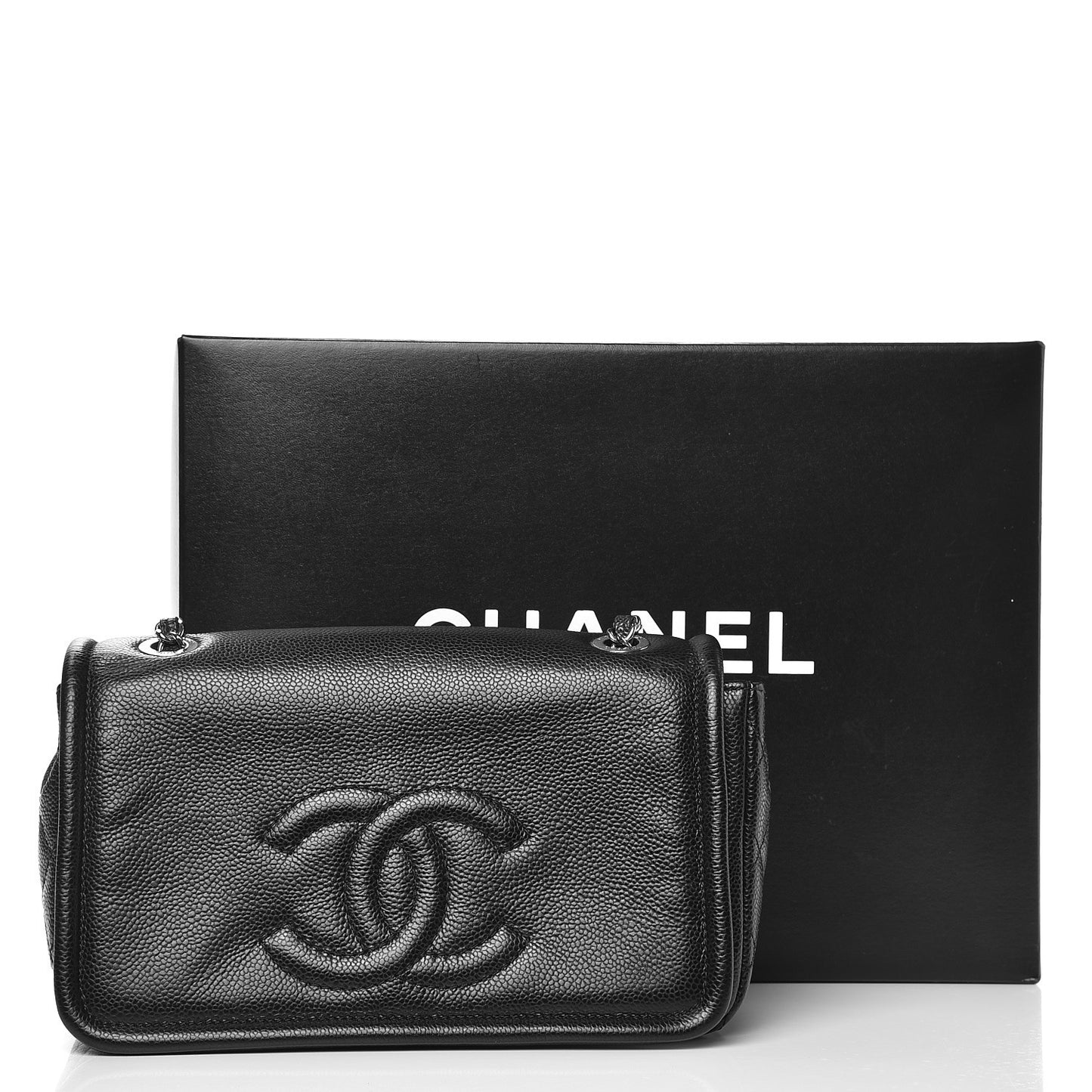 Caviar Medium Timeless CC Flap Black