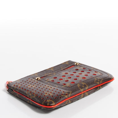 Louis Vuitton Monogram Perforated Pochette Plat Orange 4 of 7