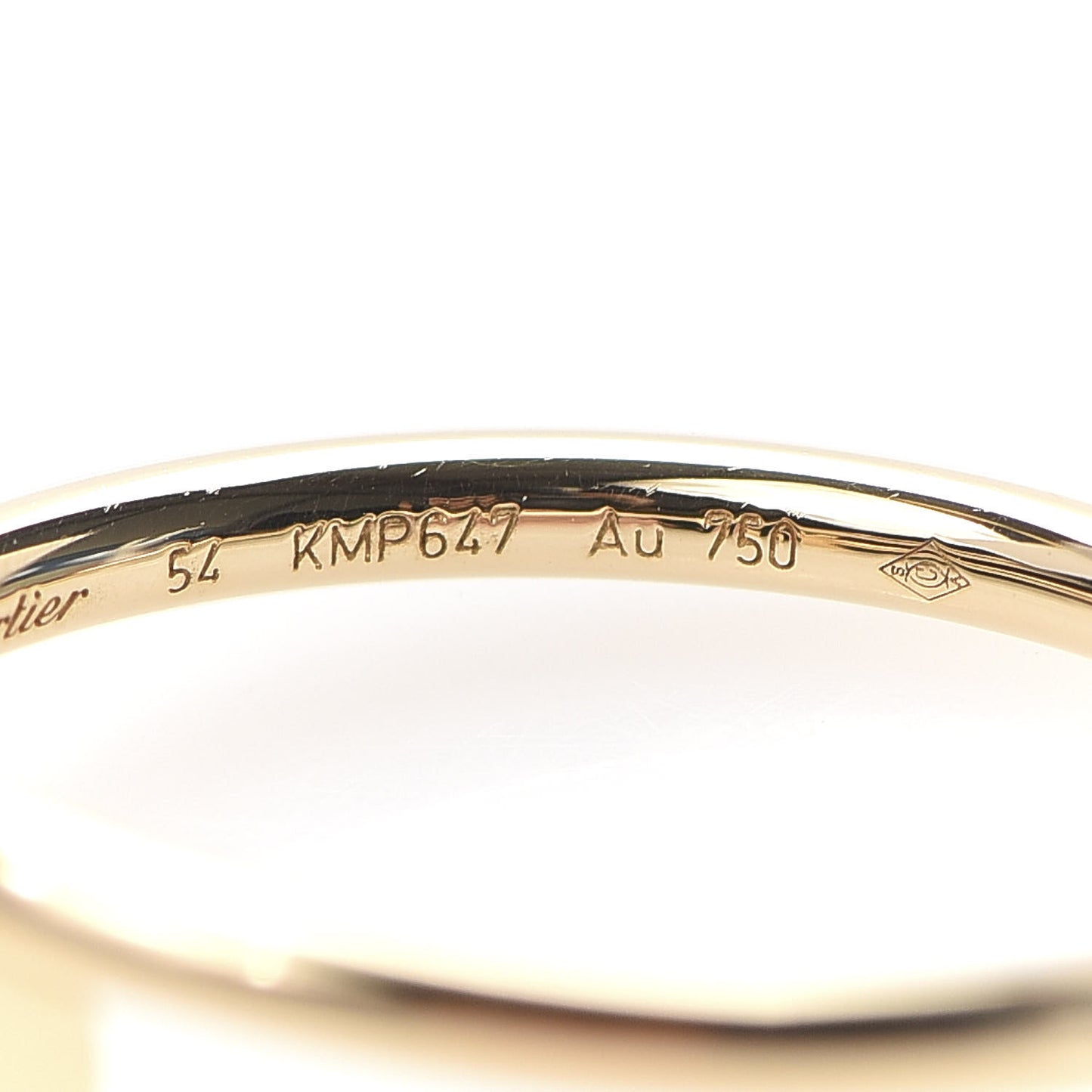 18K Yellow Gold Small Juste Un Clou Ring 54 6.75