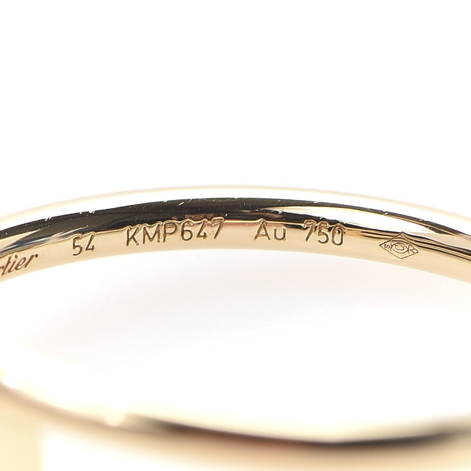 Cartier 18K Yellow Gold Small Juste Un Clou Ring 54 6.75 5 of 7