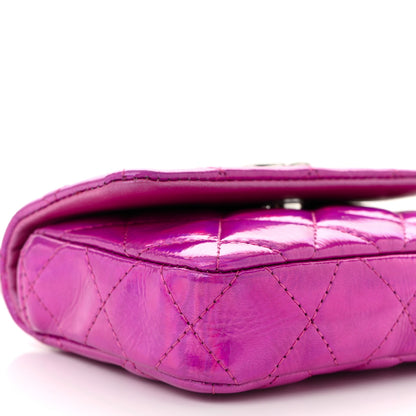 Chanel Patent Lambskin Quilted CC Hook Card Holder Pink 10 of 11