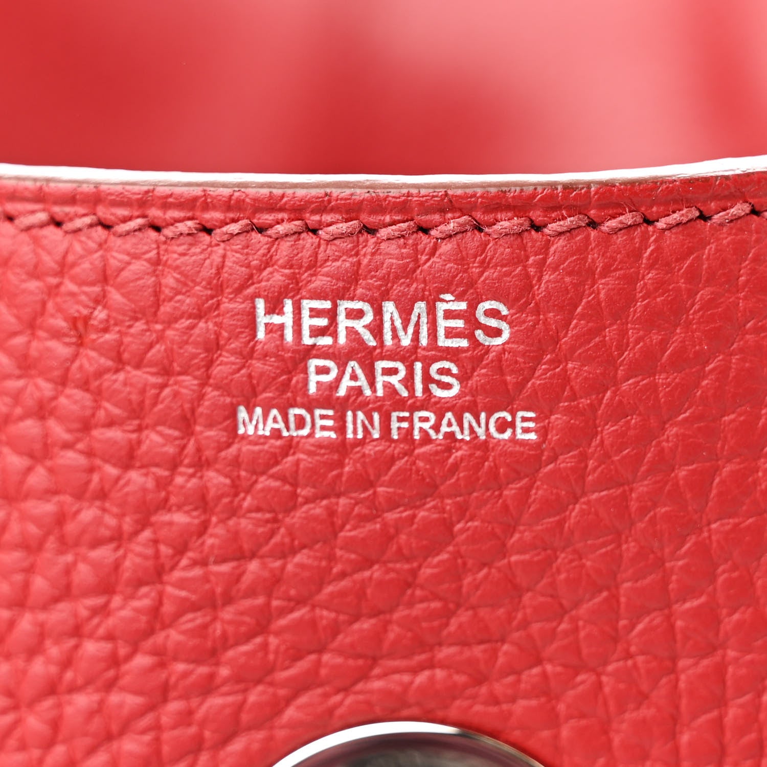 Hermes Taurillon Clemence Lindy 34 Rouge Garance 6 of 10