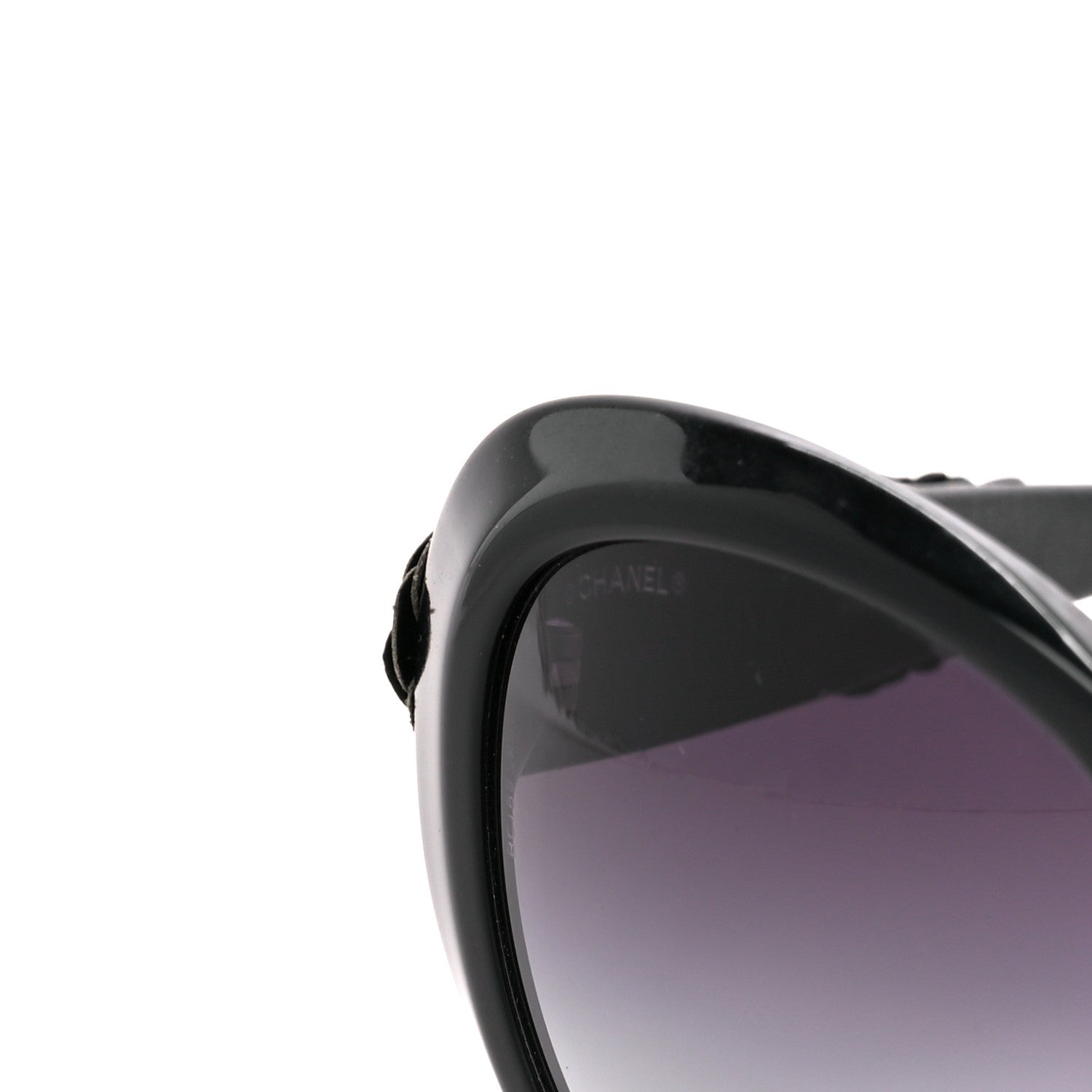 Chanel Lambskin Camellia CC 5318-Q Sunglasses Black 8 of 9
