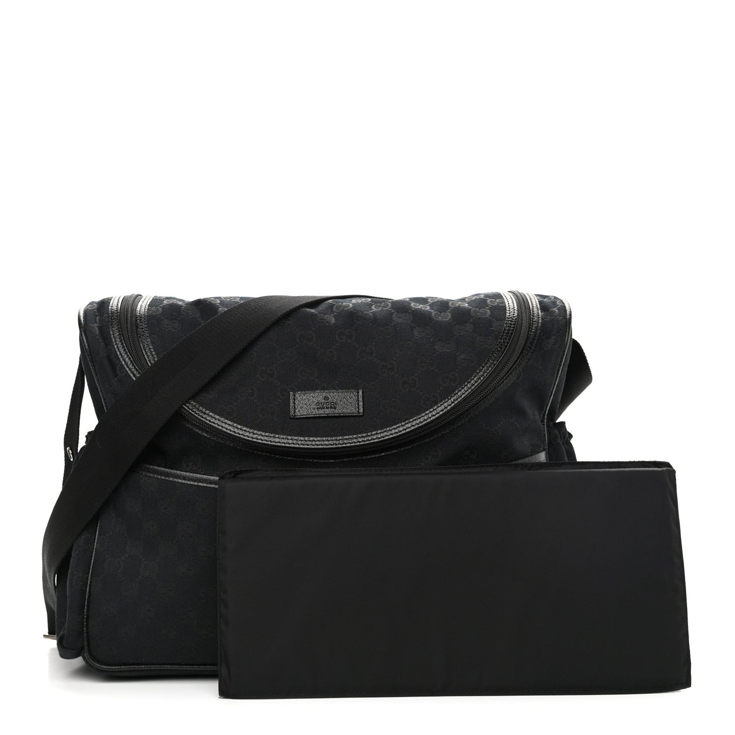 Monogram Large Diaper Bag Black