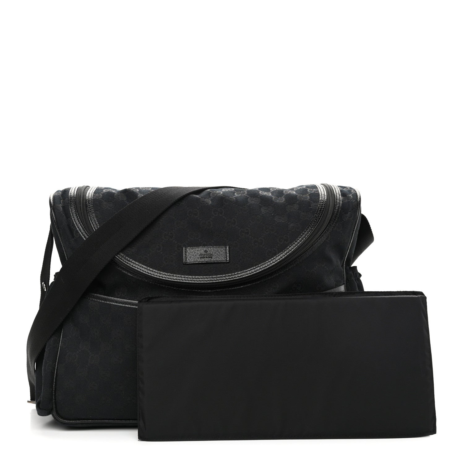 Gucci Monogram Large Diaper Bag Black 1 of 11