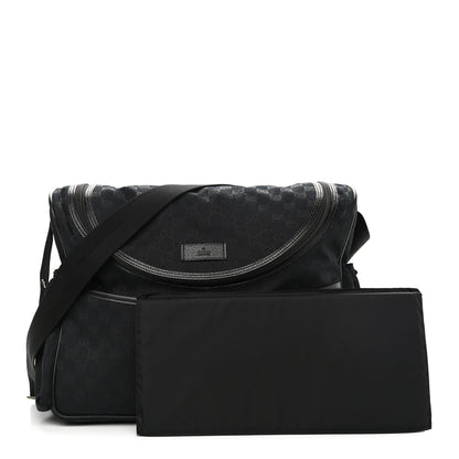Gucci Monogram Large Diaper Bag Black 1 of 11