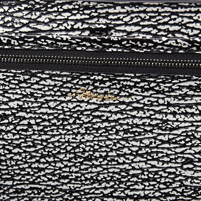 3.1 Phillip Lim 3.1 Textured Calfskin Large Pashli Satchel Black Cream 6 of 9