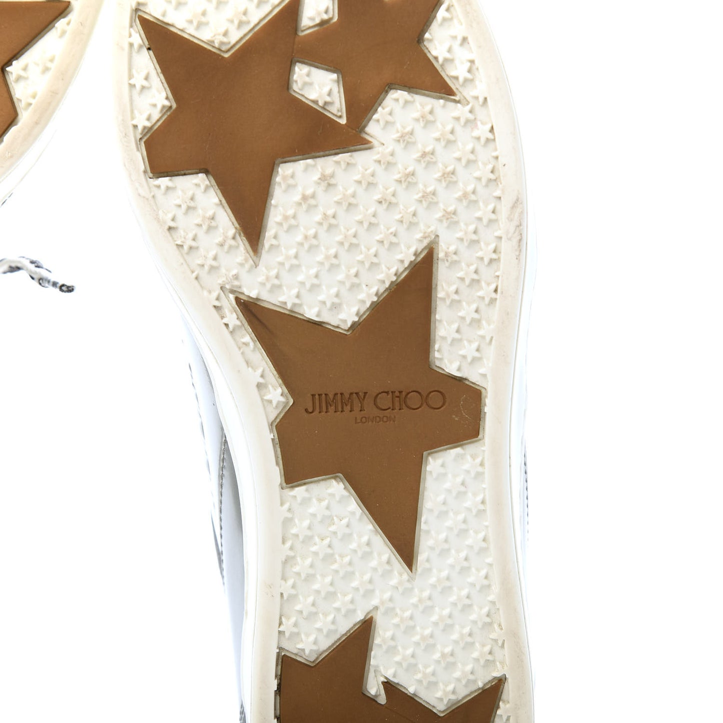 Liquid Mirror Calfskin Embossed Miami Sneaker 36.5 Silver Black