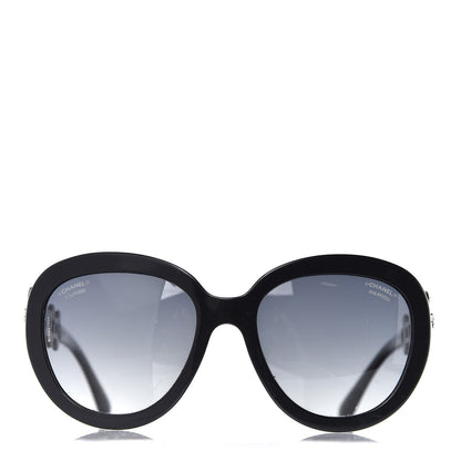 Chanel Pearl Crystal Bijoux Polarized Sunglasses 5335-B-A Black 3 of 8