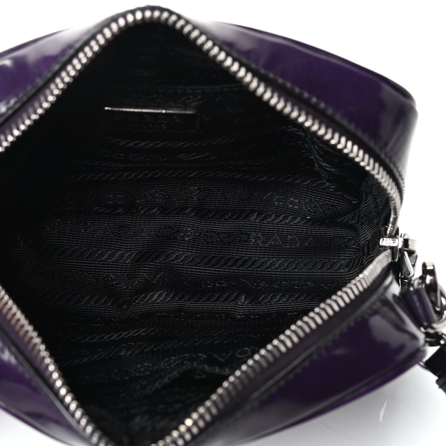 Spazzolato Mini Camera Crossbody Bag Viola