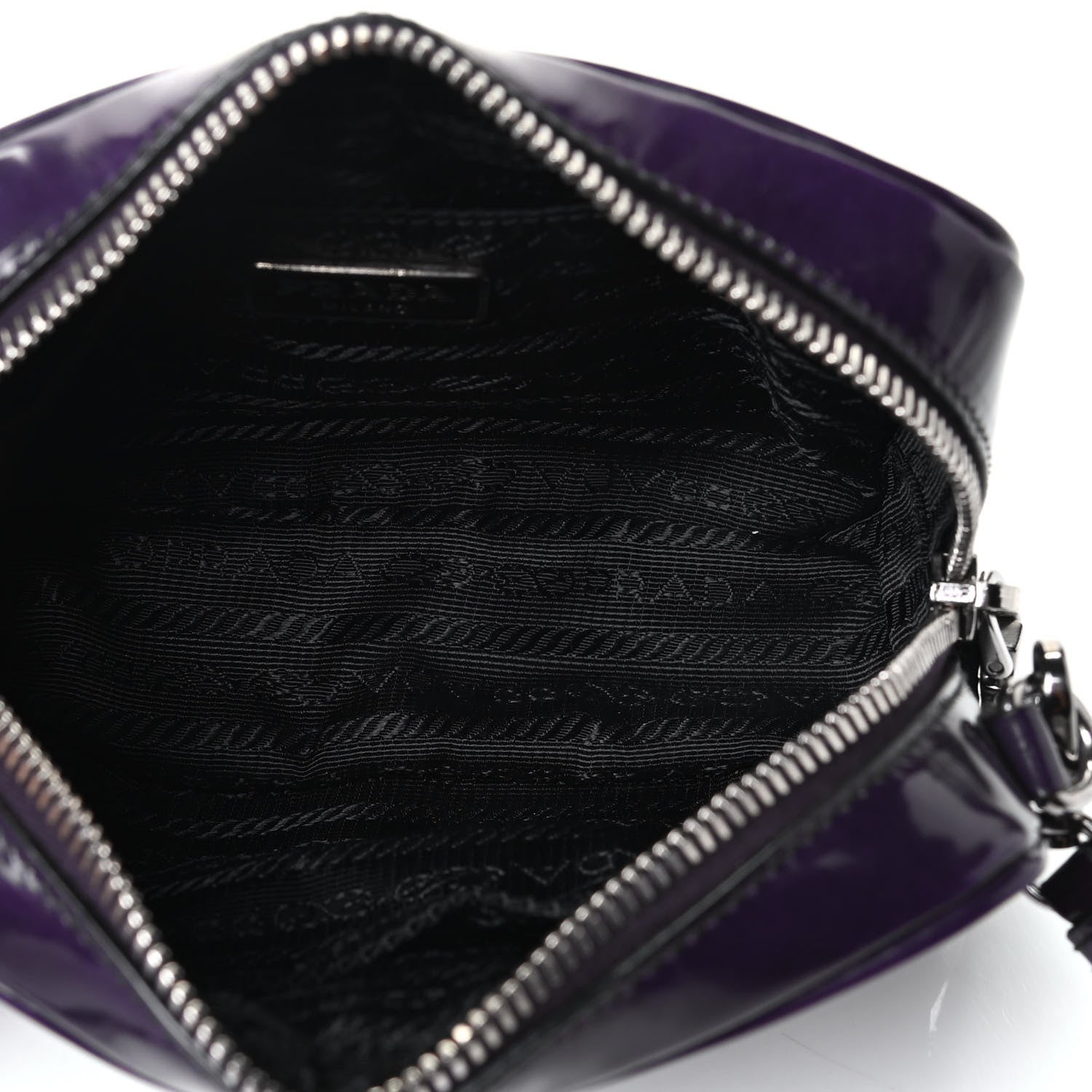 Prada Spazzolato Mini Camera Crossbody Bag Viola 4 of 4
