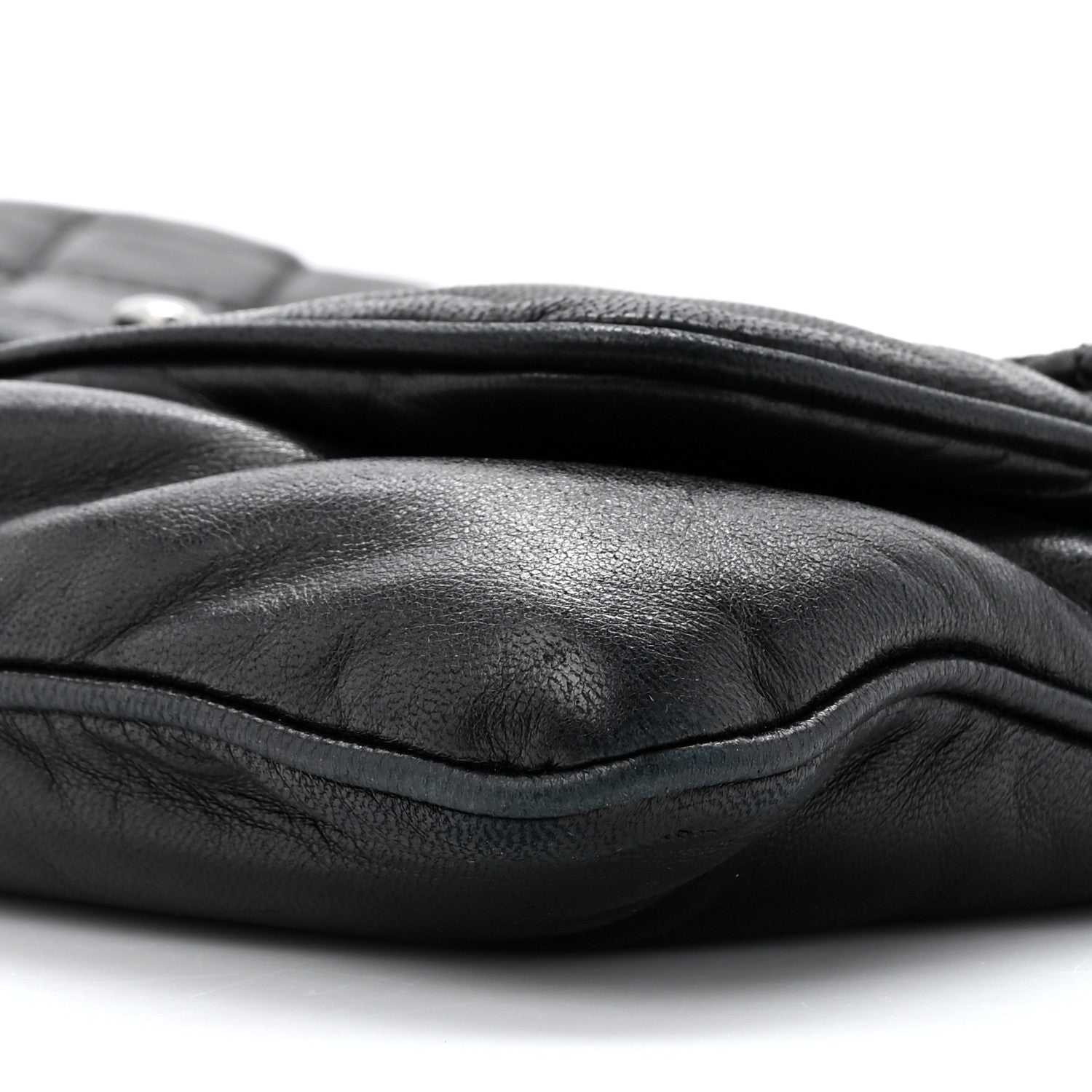 Chanel Lambskin Quilted Chain Mail Shoulder Bag Black 10 of 16