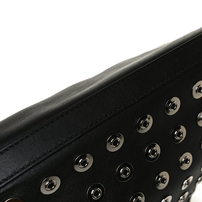 Burberry Calfskin Medium Eyelet Hobo Black 8 of 18