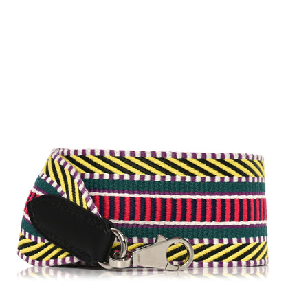 Hermes Toile Swift 50mm Sangle Cavale Shoulder Strap Multicolor Black 1 of 4